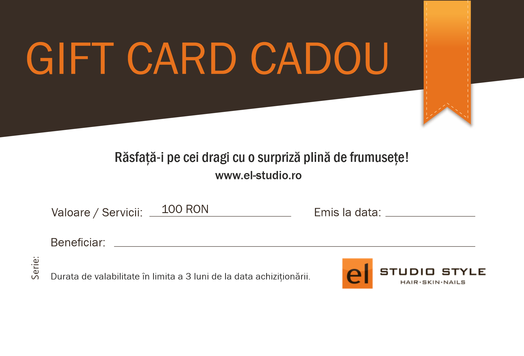 Voucher cadou El Studio – cadoul perfect pentru servicii beauty în saloanele din București