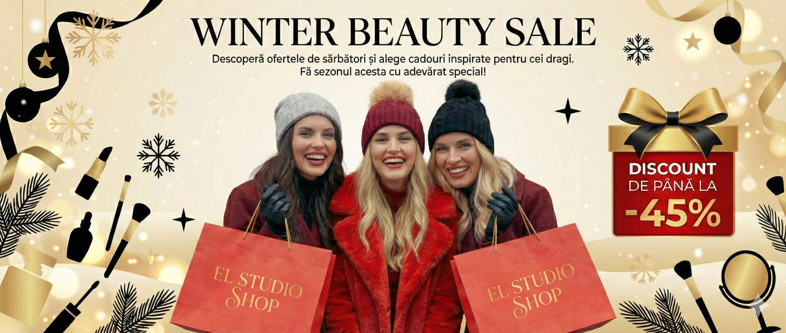 Winter Sales continuă pe shop.el-studio.ro: cele mai căutate produse pentru îngrijirea părului la prețuri speciale
