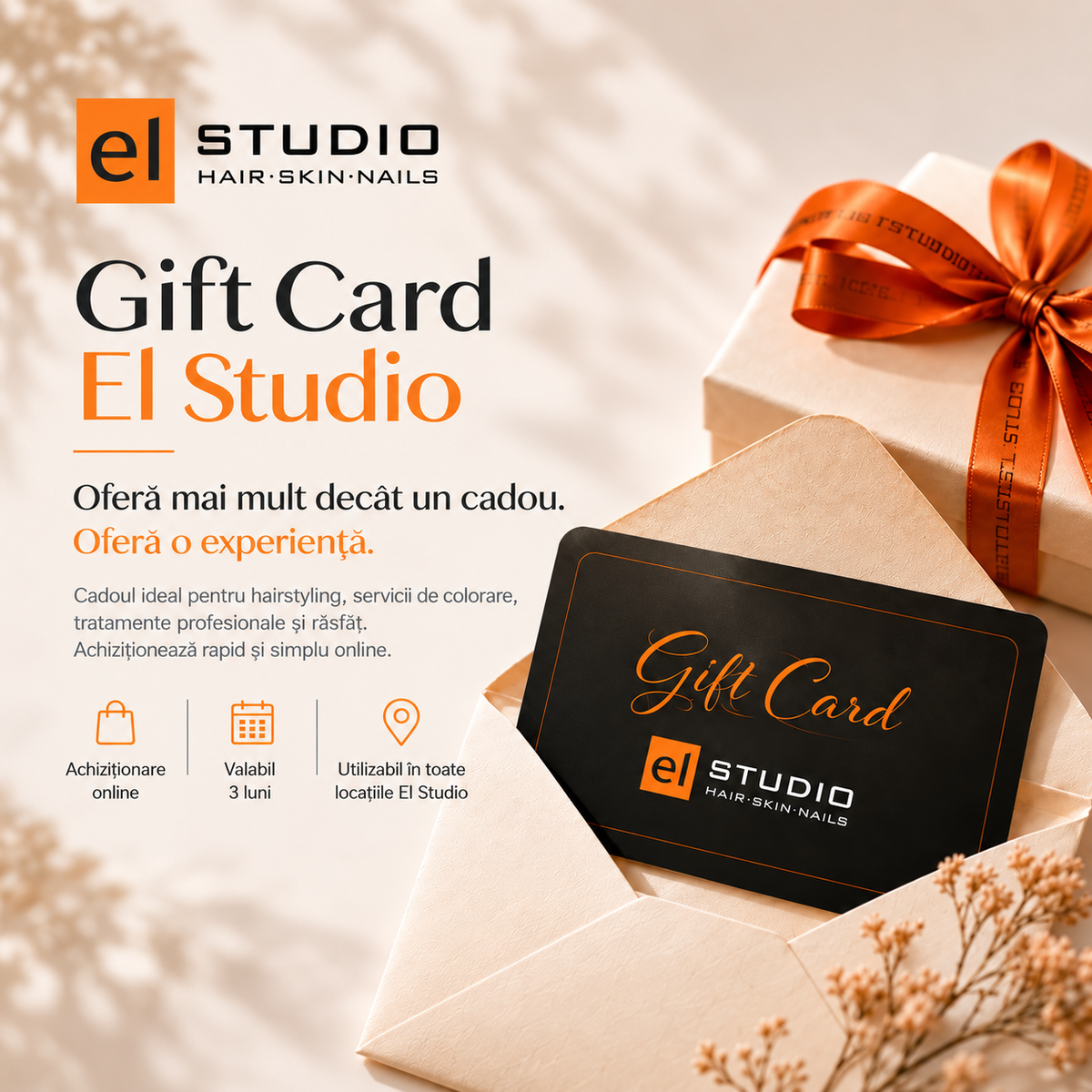 Gift Card El Studio: oferă o experiență, nu doar un cadou