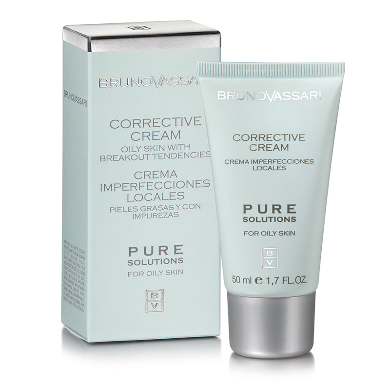Tratament Localizat pentru Ten Gras/Uleios cu Imperfectiuni Bruno Vassari Corrective Cream Pure Solution 50ml
