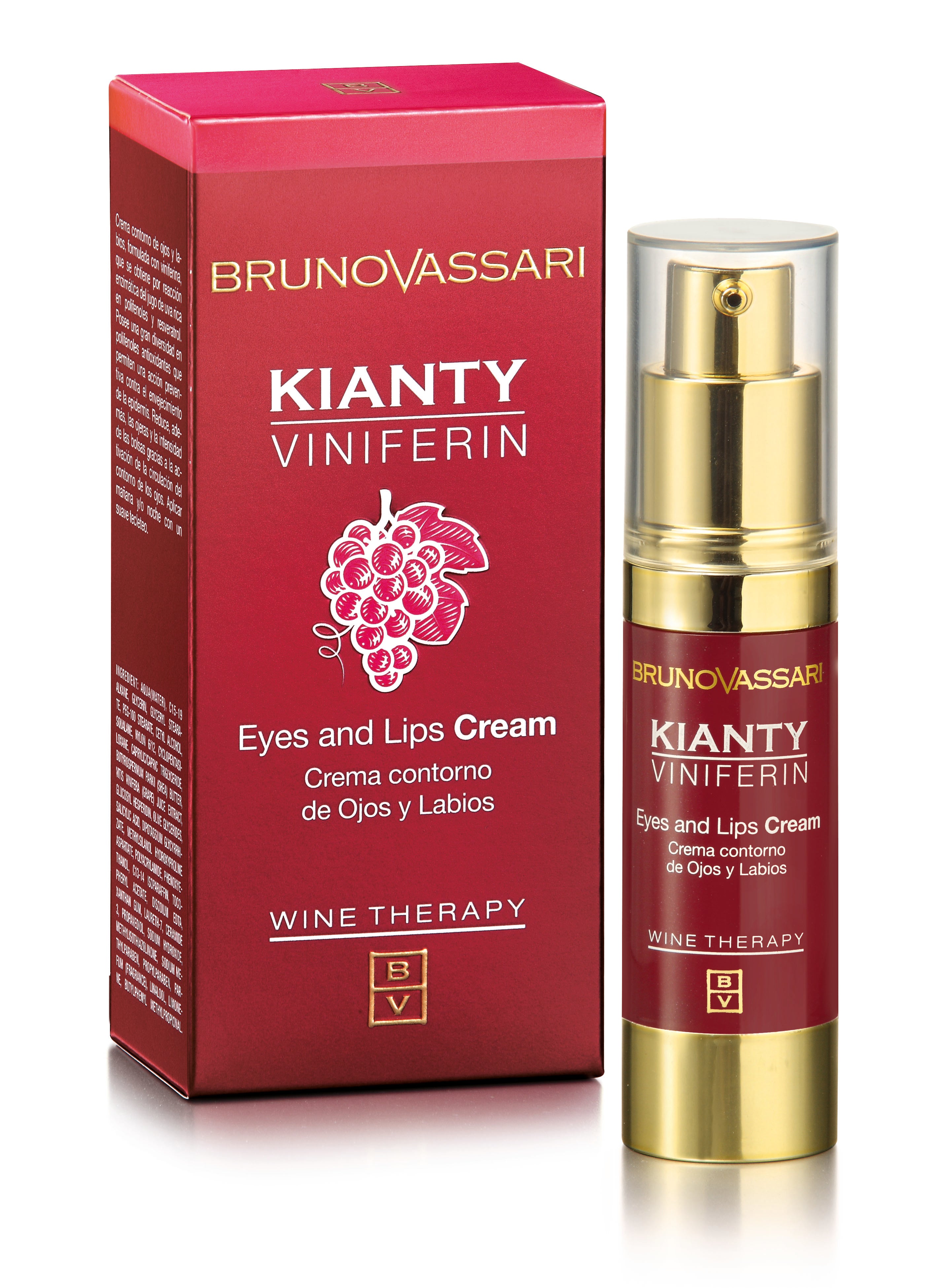 Ser pentru Ochi si Buze Bruno Vassari Kianty Viniferin Eyes & Lips 15ml