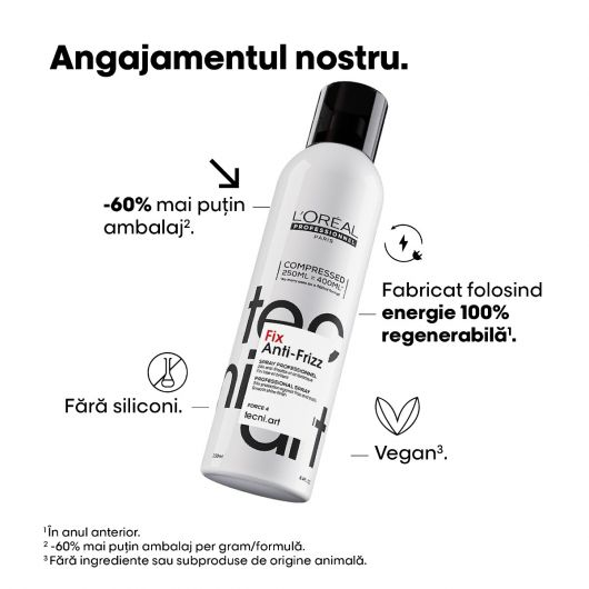 L'Oreal Professionnel Tecni Art Fix Anti Frizz Spray Fixativ profesional 250ml