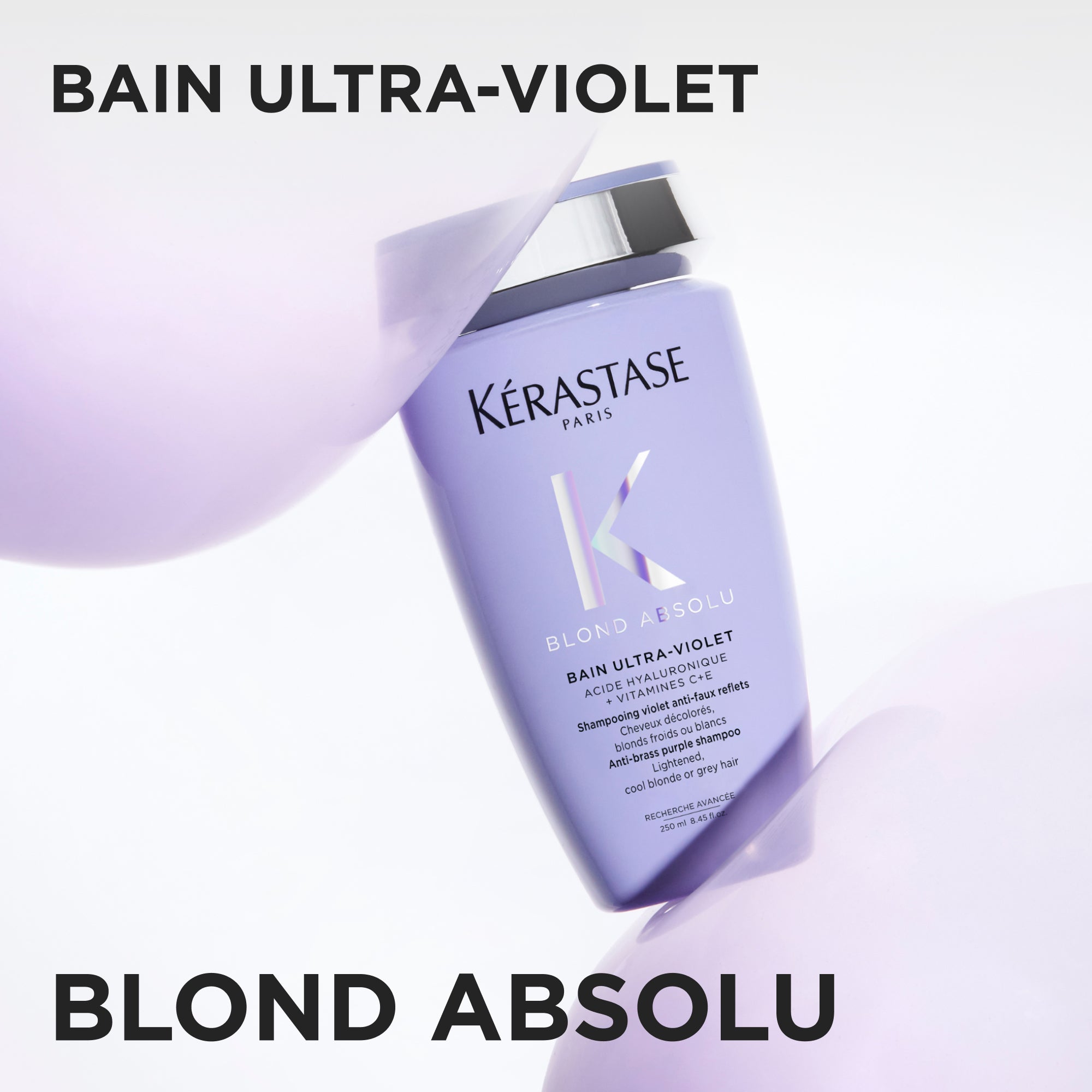 Sampon pentru neutralizarea tonurilor galbene Kerastase Blond Absolu Bain Ultra-Violet 250ml
