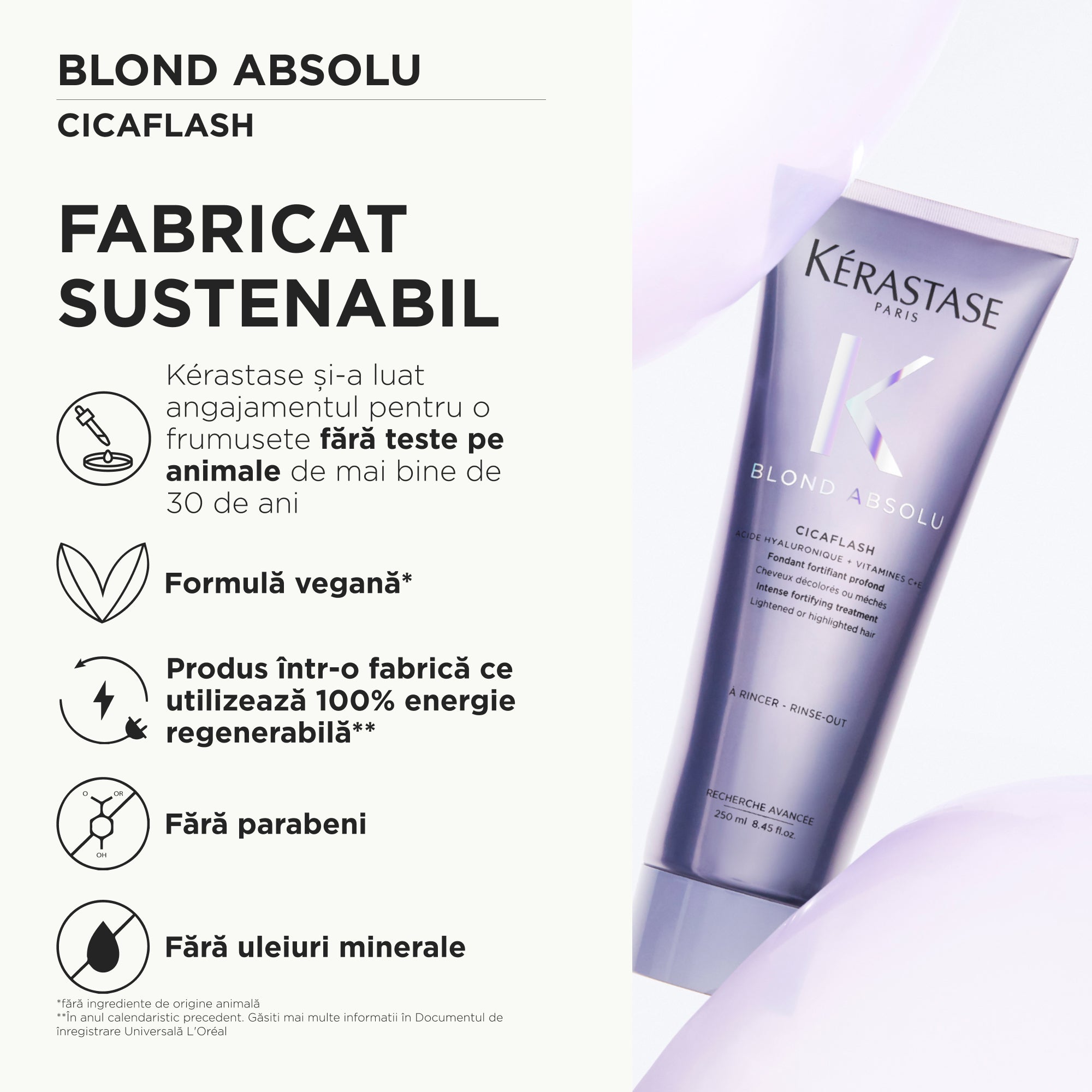 Tratament fortifiant pentru par blond Kerastase Blond Absolu Cicaflash 250ml