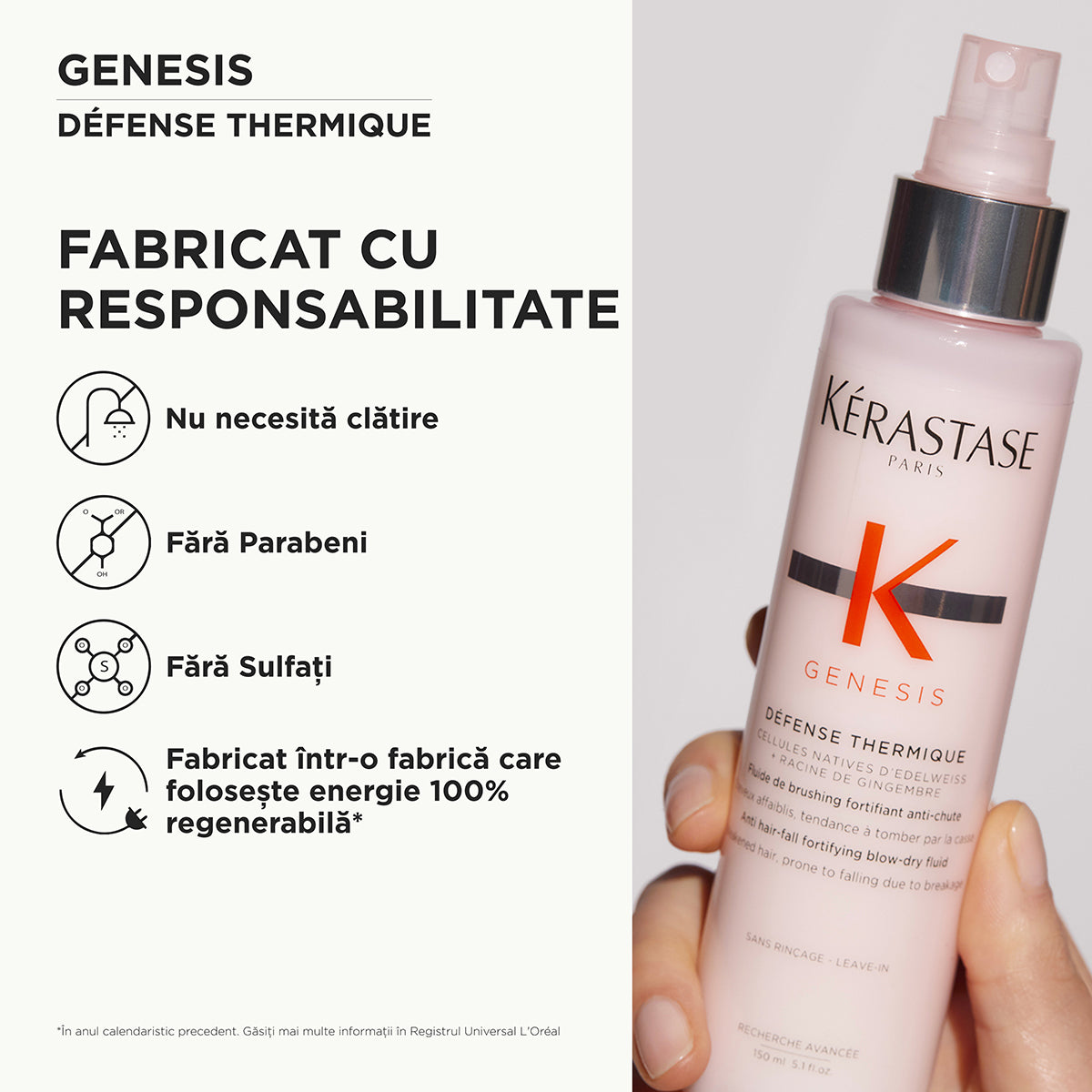 Crema cu protectie termica Kerastase Genesis Defense Termique Fluide 150ml
