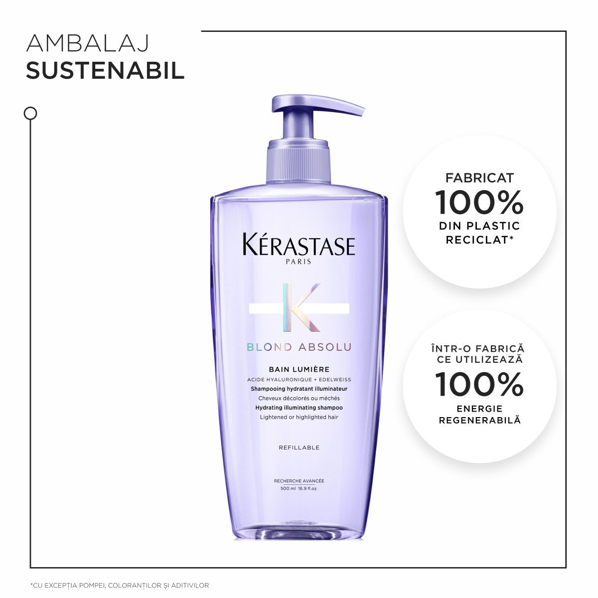 Sampon pentru par blond Kerastase Blond Absolu Bain Lumiere 500ml