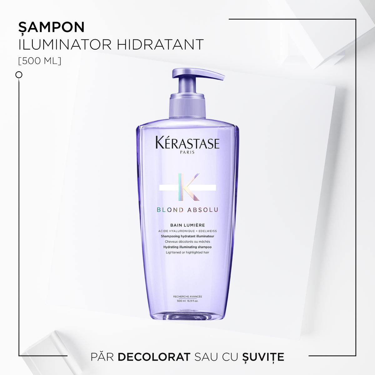 Sampon pentru par blond Kerastase Blond Absolu Bain Lumiere 500ml