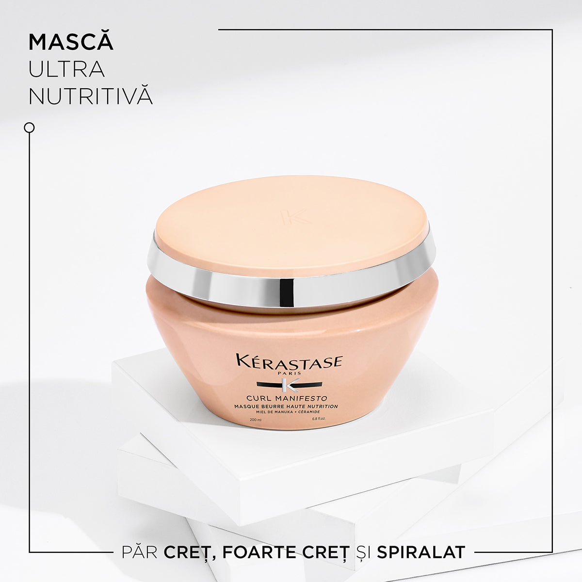 Masca nutritiva pentru par cret Kerastase Curl Manifesto Masque Beurre Haute Nutrition 200ml