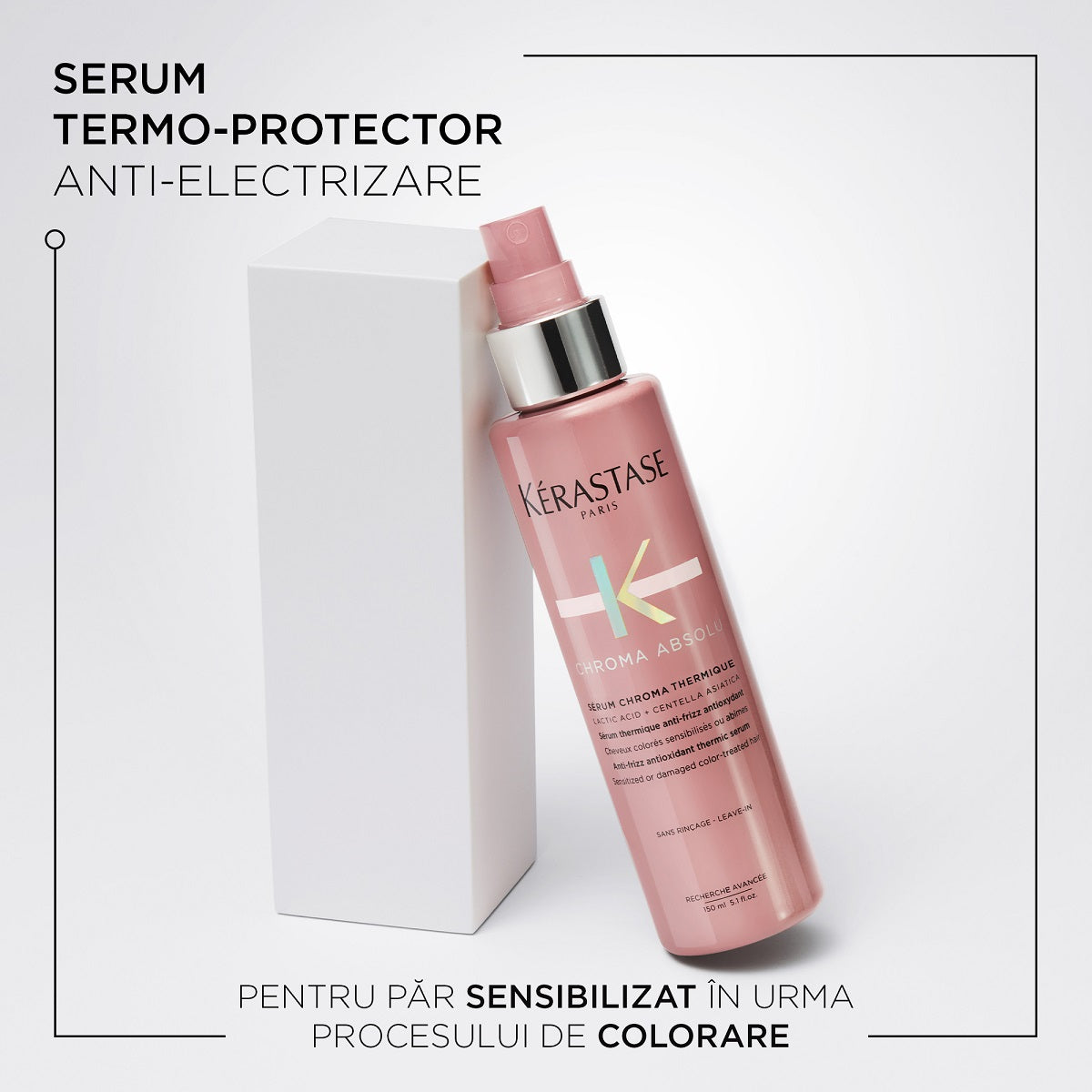 Serum Kerastase Chroma Absolu termo-protector, anti-frizz pentru par vopsit 150ml