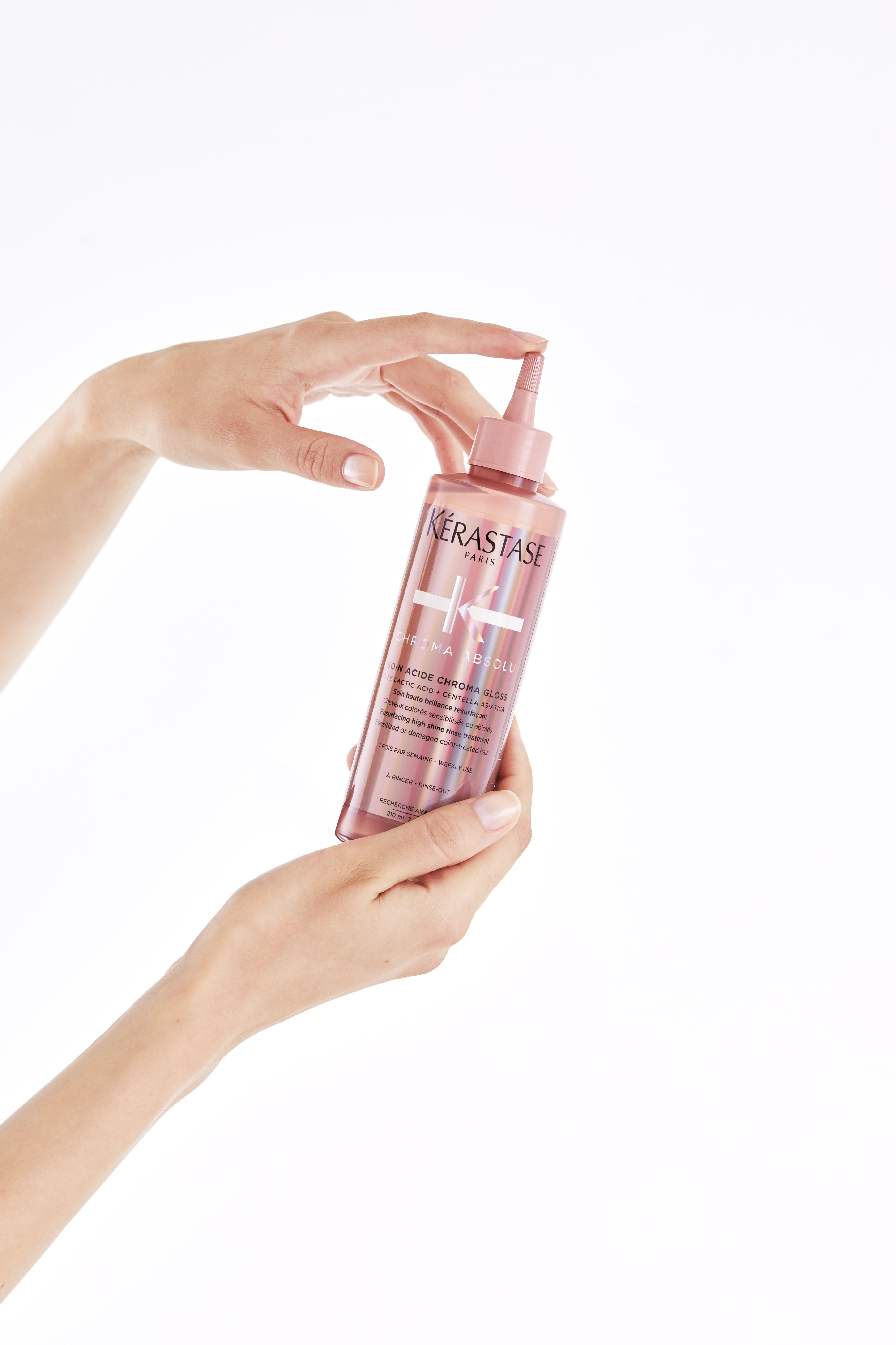 Tratament pentru stralucire Kérastase Chroma Soin Acide Chroma Gloss 210ml