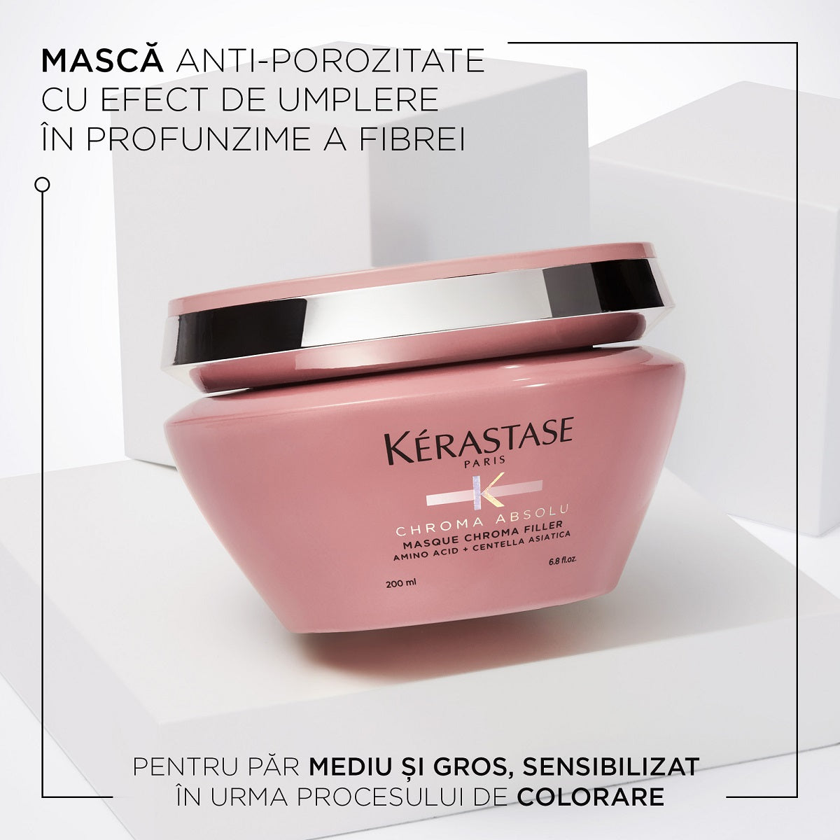 Masca pentru par vopsit Kerastase Chroma Filler anti porozitati 200 ml