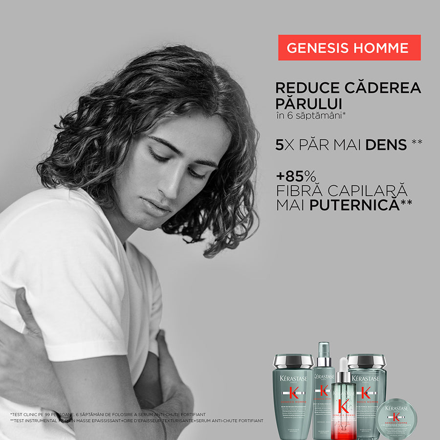 Ceara modelatoare pentru par slabit Kerastase Genesis Homme Cire 75ml