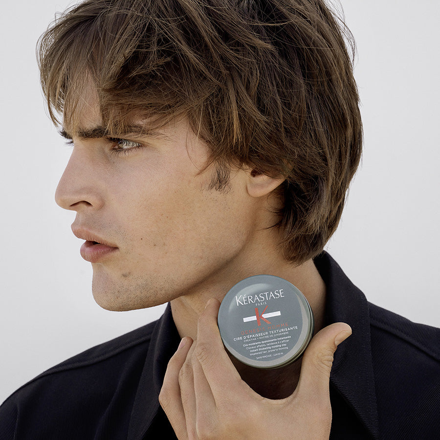Ceara modelatoare pentru par slabit Kerastase Genesis Homme Cire 75ml