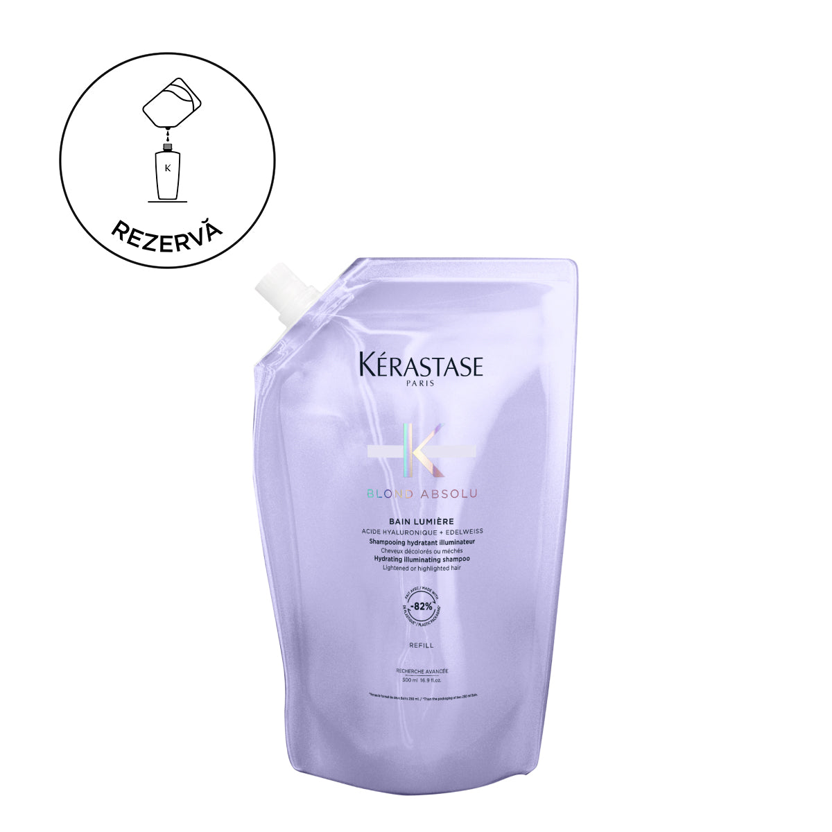 Rezerva Sampon pentru par blond Kerastase Blond Absolu Bain Lumiere 500ml