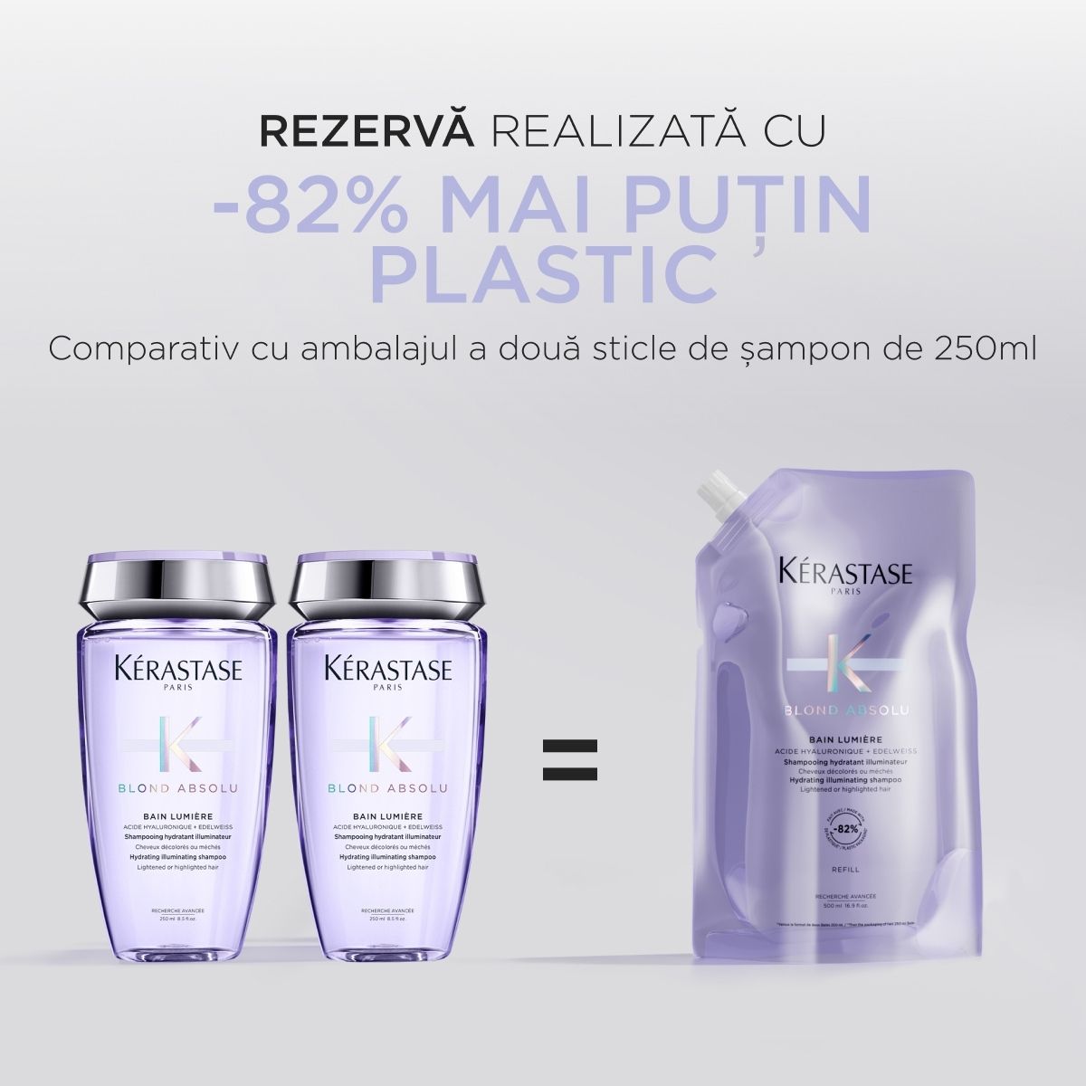 Rezerva Sampon pentru par blond Kerastase Blond Absolu Bain Lumiere 500ml