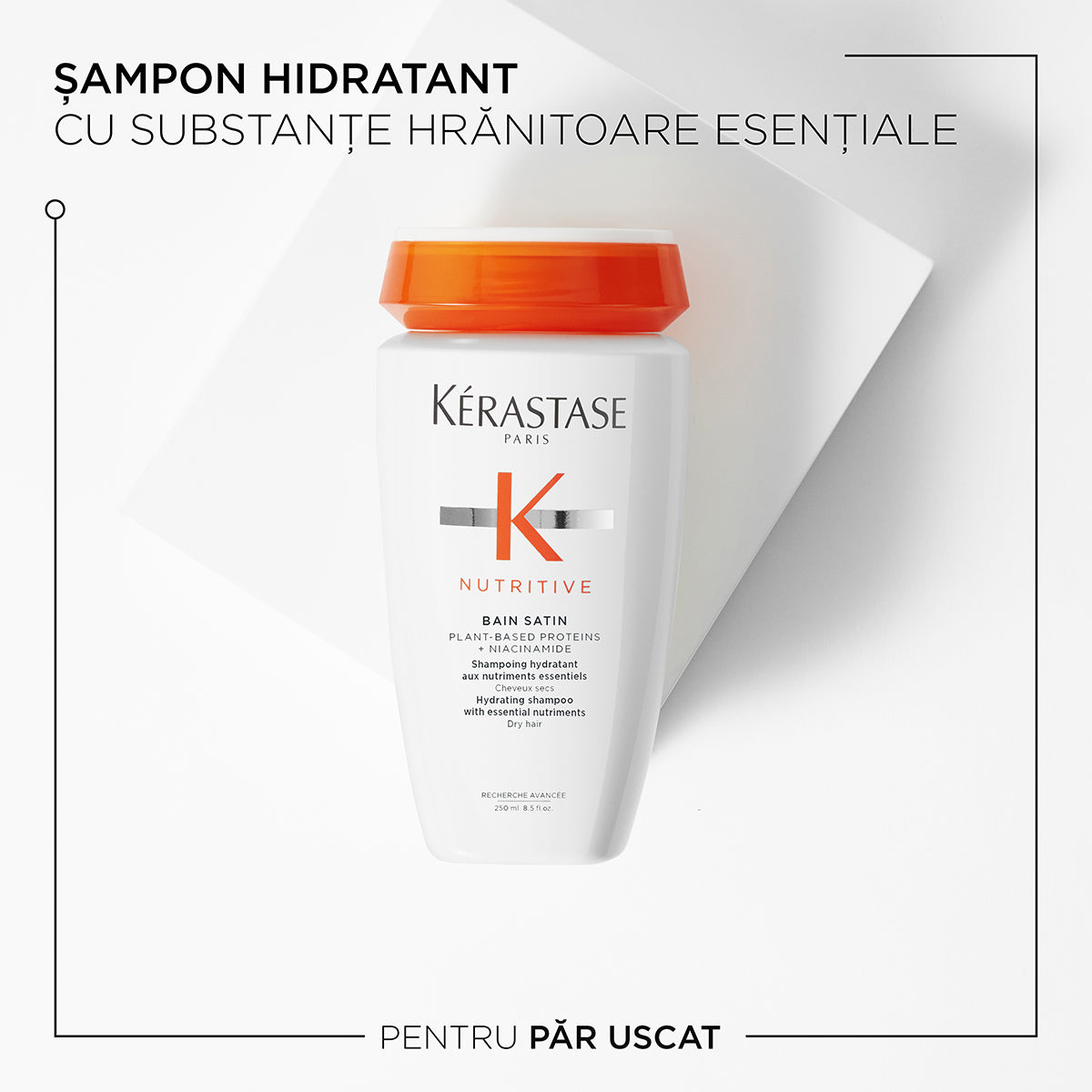 Sampon hidratant pentru par uscat Kerastase Nutritive Bain Satin 250ml