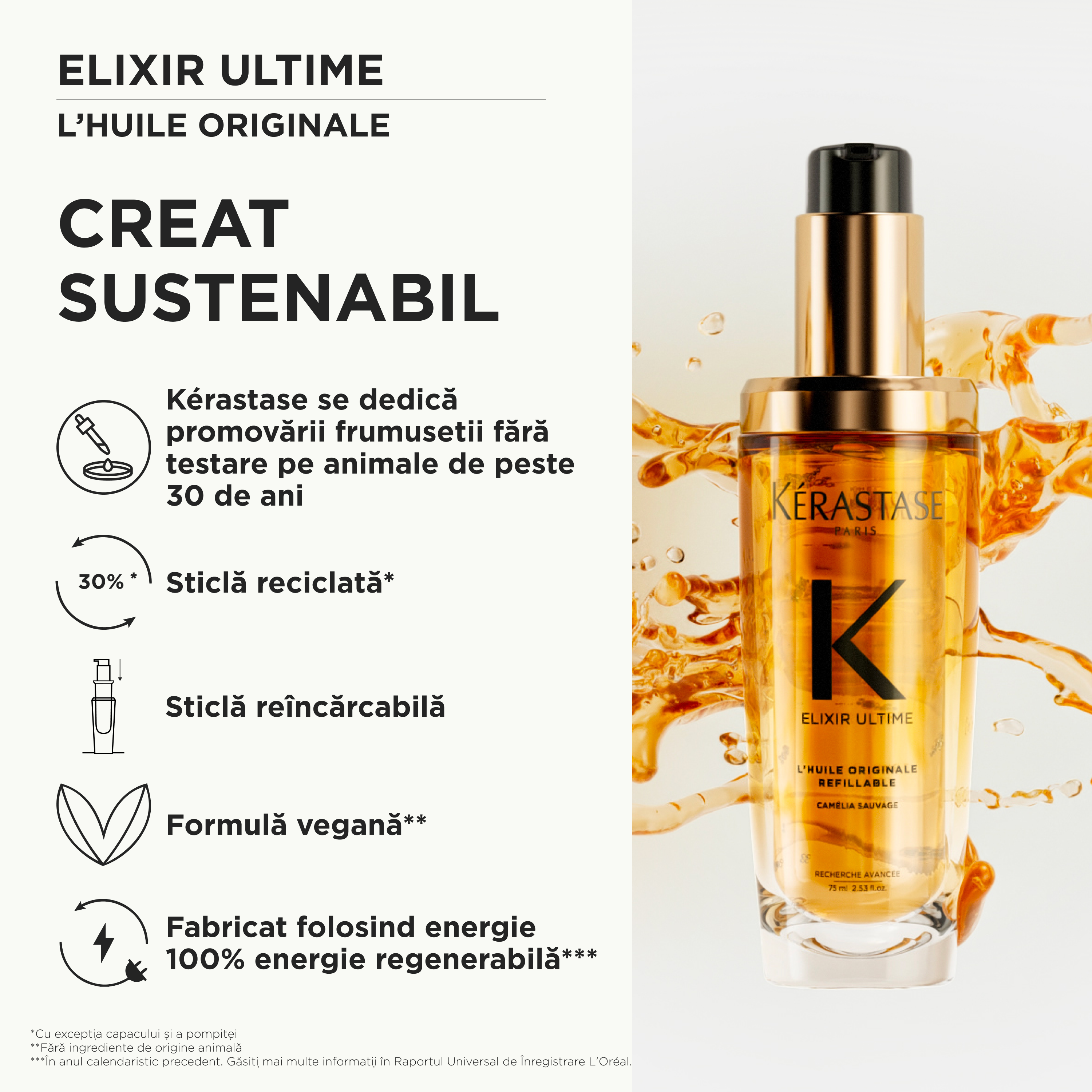 Ulei de par pentru stralucire Kerastase Elixir Ultime Huile Originale 75ml