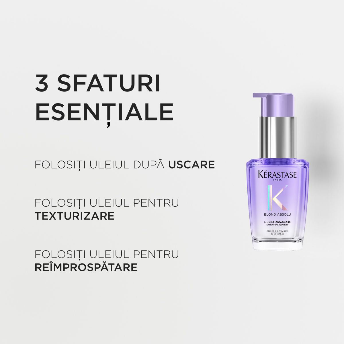 Ulei pentru par blond Kerastase Blond Absolu Huile Cicagloss 30ml