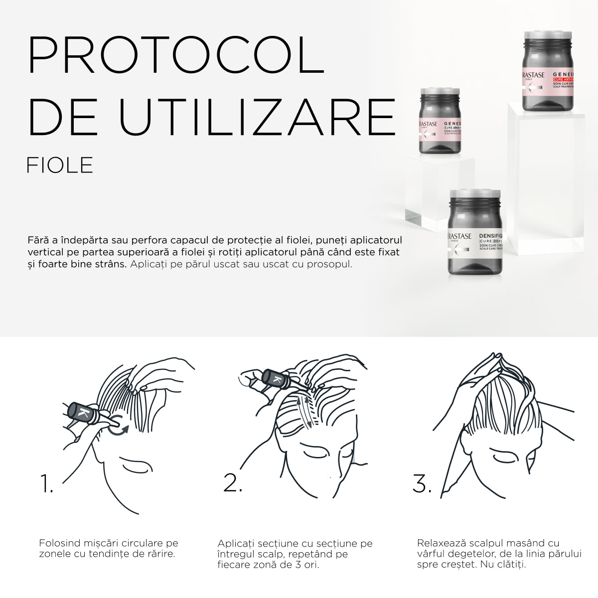 Fiole anti-cadere Kérastase Genesis Ampoules Cure Anti-Chute Fortifiantes 10 x 6 ml