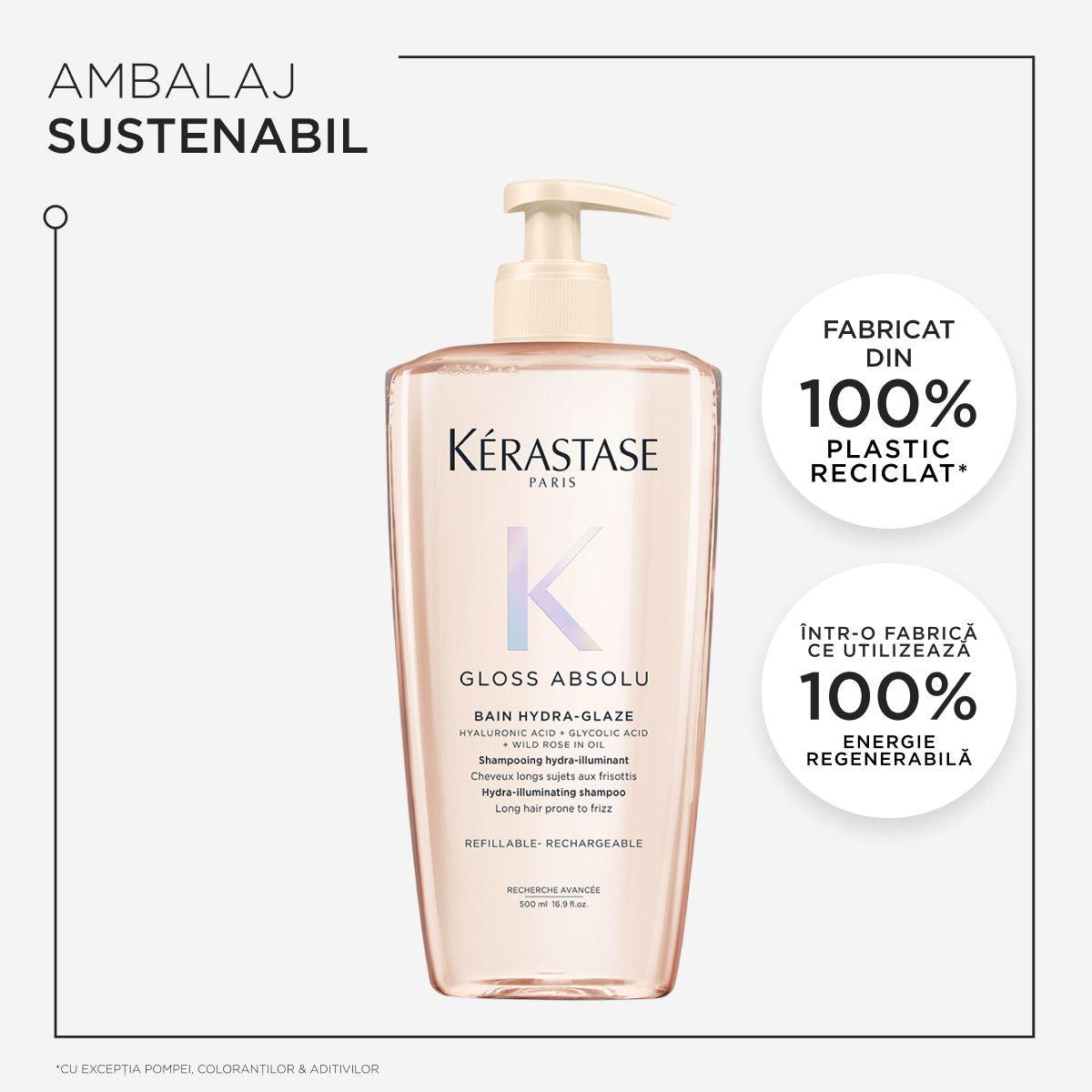 Sampon hidratant Kerastase Gloss Absolu Bain Hydra-Glaze 500ml