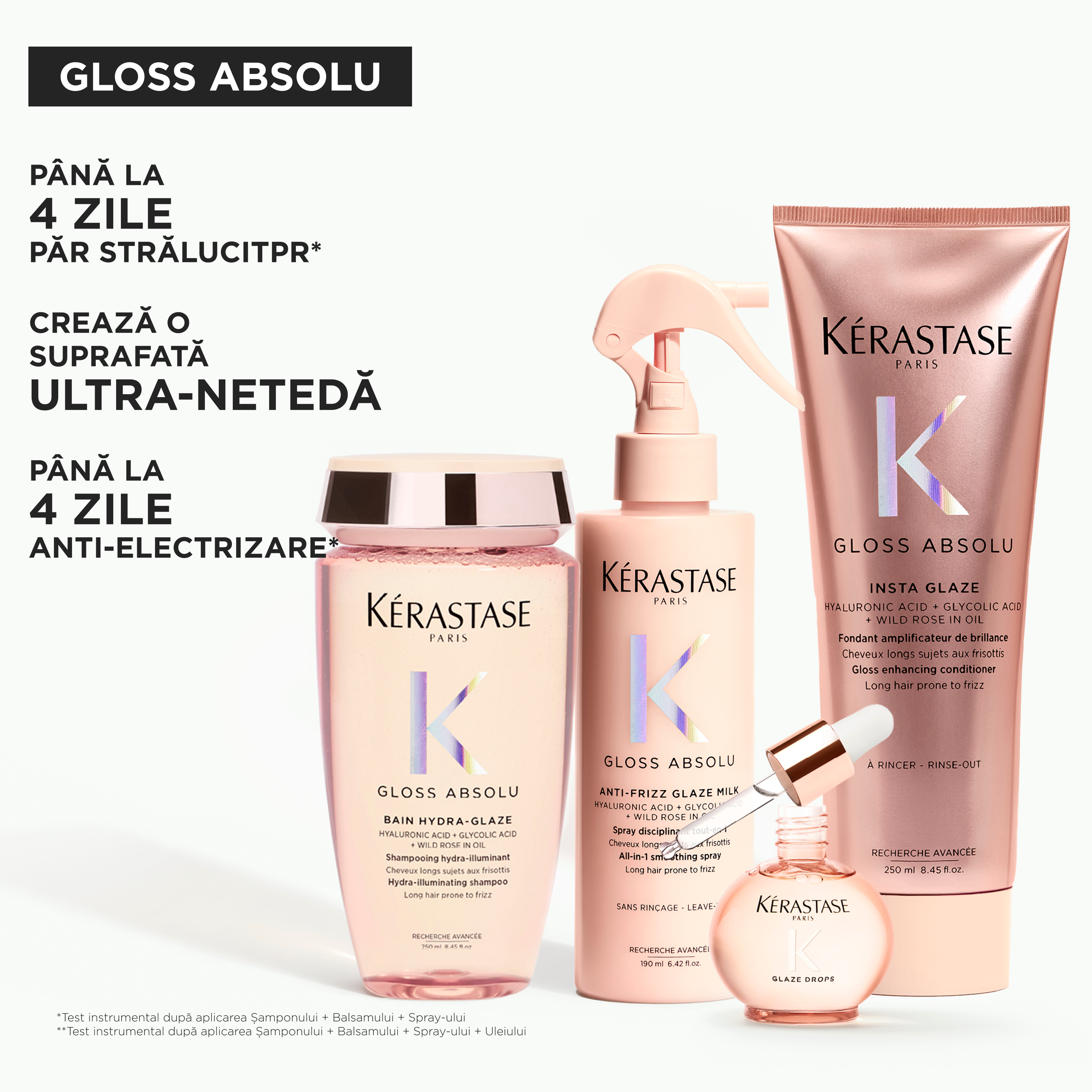 Spray multifunctional Kerastase Gloss Absolu Anti-Frizz Glaze Milk 190ml
