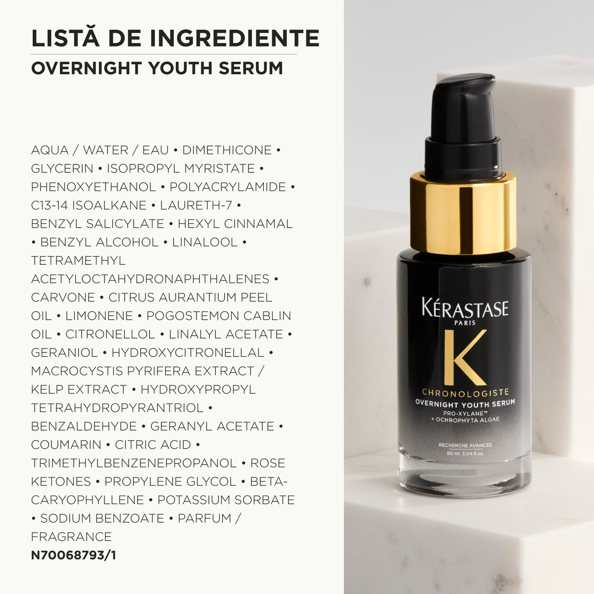 Ser de noapte cu efect de reîntinerire Kérastase Chronologiste Overnight Youth Serum 30ml