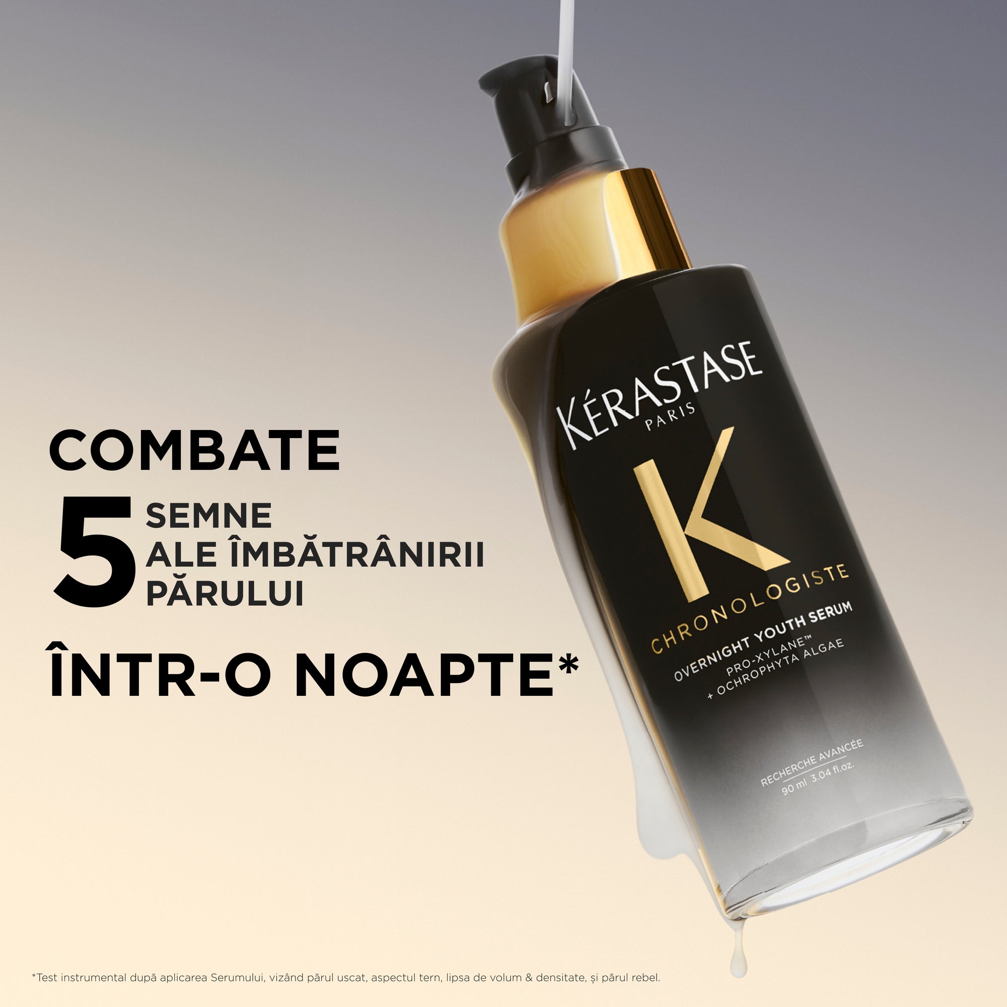 Ser de noapte cu efect de reîntinerire Kérastase Chronologiste Overnight Youth Serum 90ml