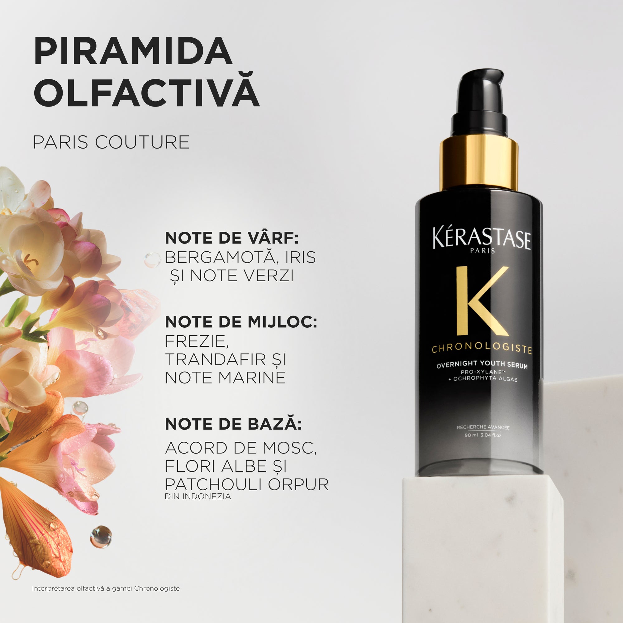 Ser de noapte cu efect de reîntinerire Kérastase Chronologiste Overnight Youth Serum 90ml