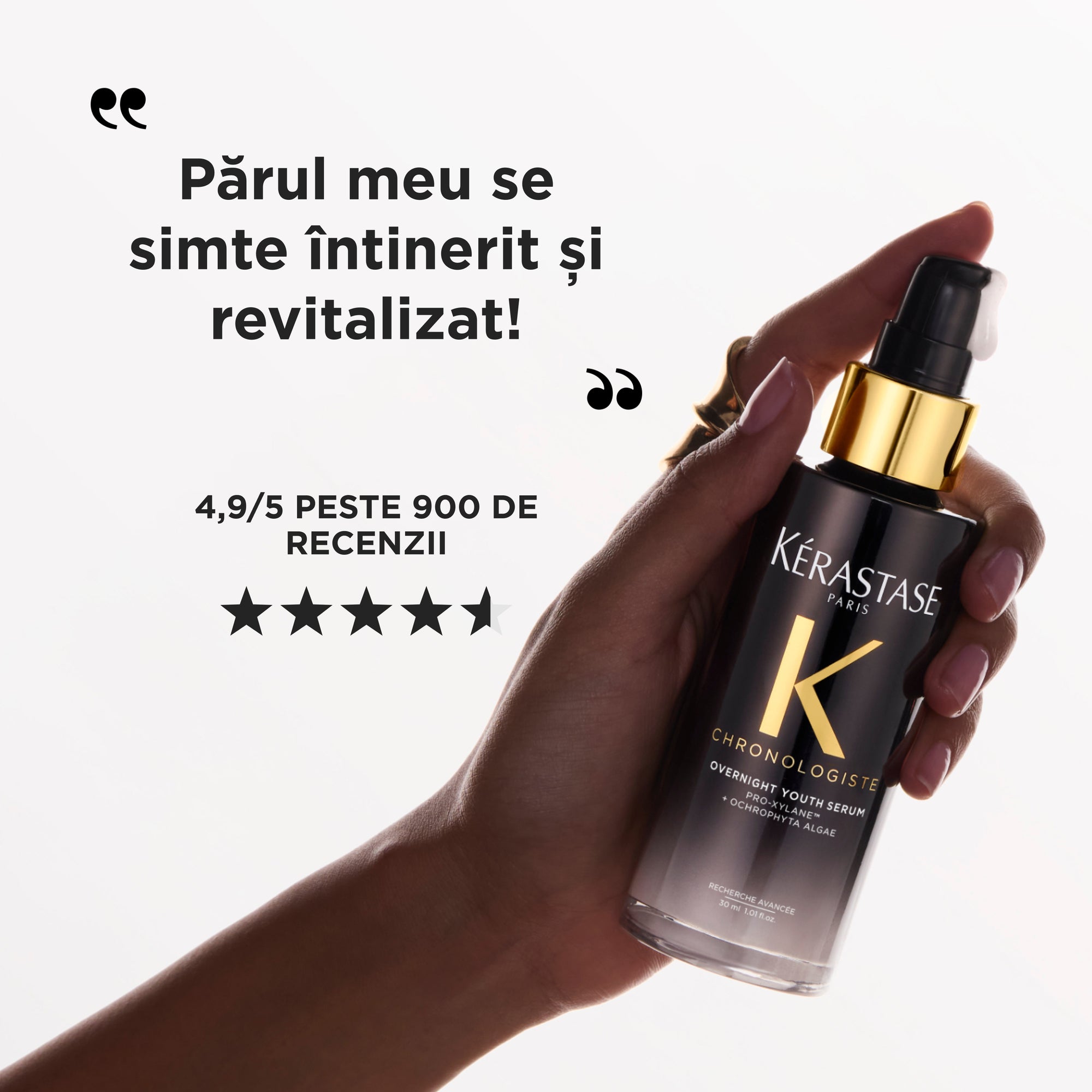 Ser de noapte cu efect de reîntinerire Kérastase Chronologiste Overnight Youth Serum 90ml