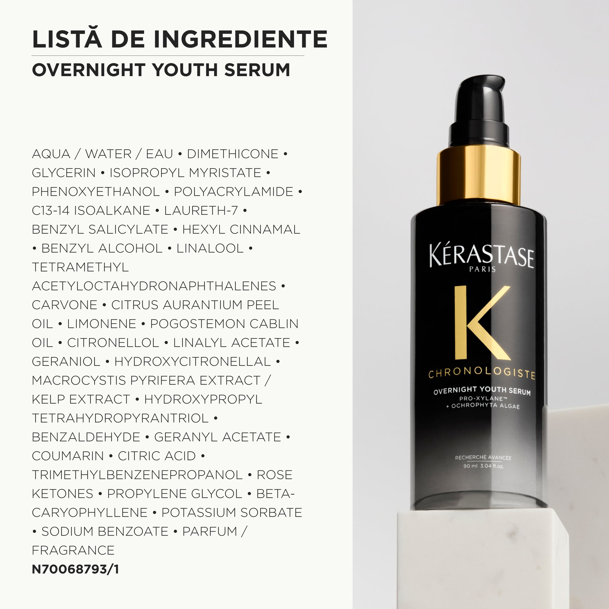 Ser de noapte cu efect de reîntinerire Kérastase Chronologiste Overnight Youth Serum 90ml
