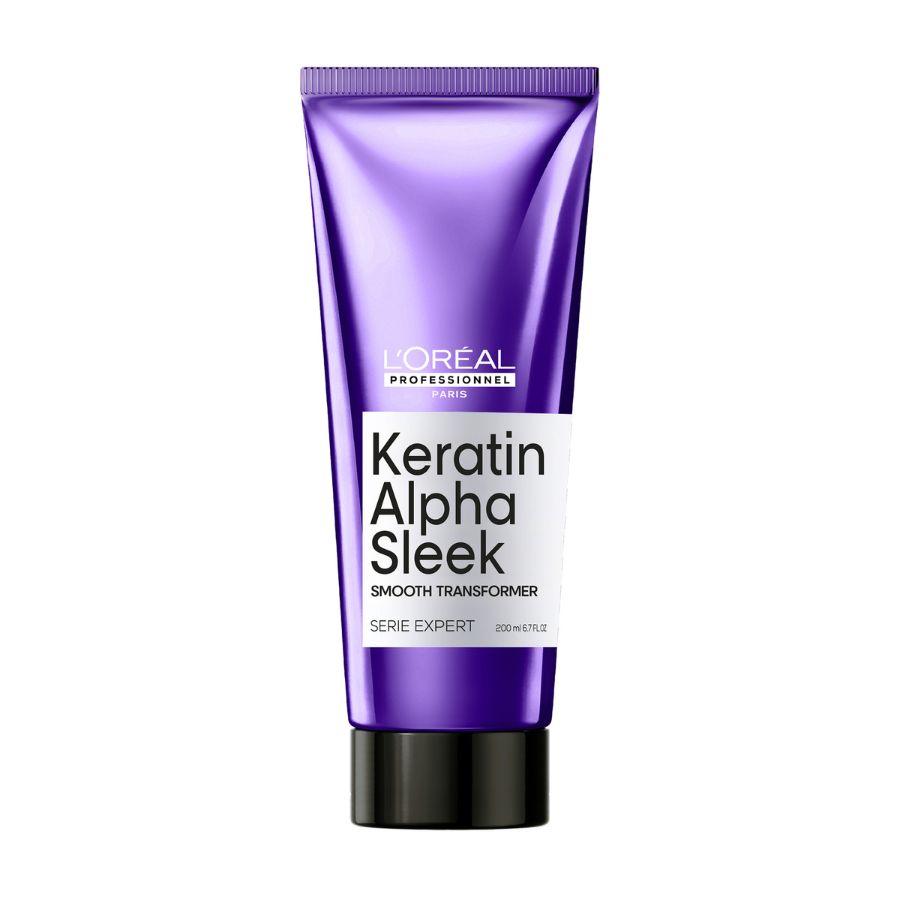 Crema-tratament profesionala pentru par matasos L’Oreal Professionnel Serie Expert Keratin Alpha Sleek 200ml