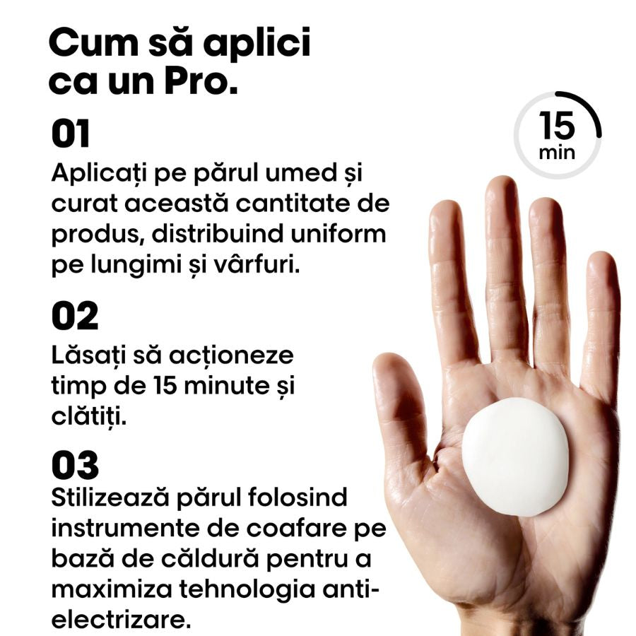 Crema-tratament profesionala pentru par matasos L’Oreal Professionnel Serie Expert Keratin Alpha Sleek 200ml