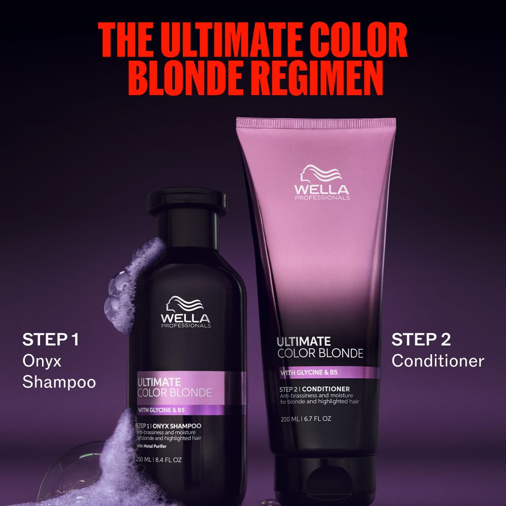 Balsam Hidratant pentru Par Blond si Decolorat de Protectie Impotriva Ruperii - Wella Professionals Ultimate Color Blonde Conditioner, 200 ml