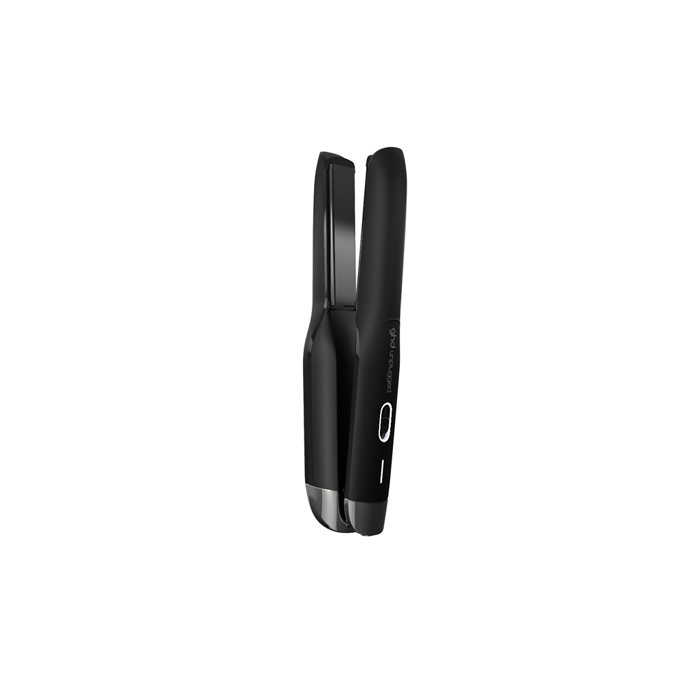Placa de par profesionala fara fir cu tehnologie Hybrid Co-Lithium GHD Unplugged, Negru