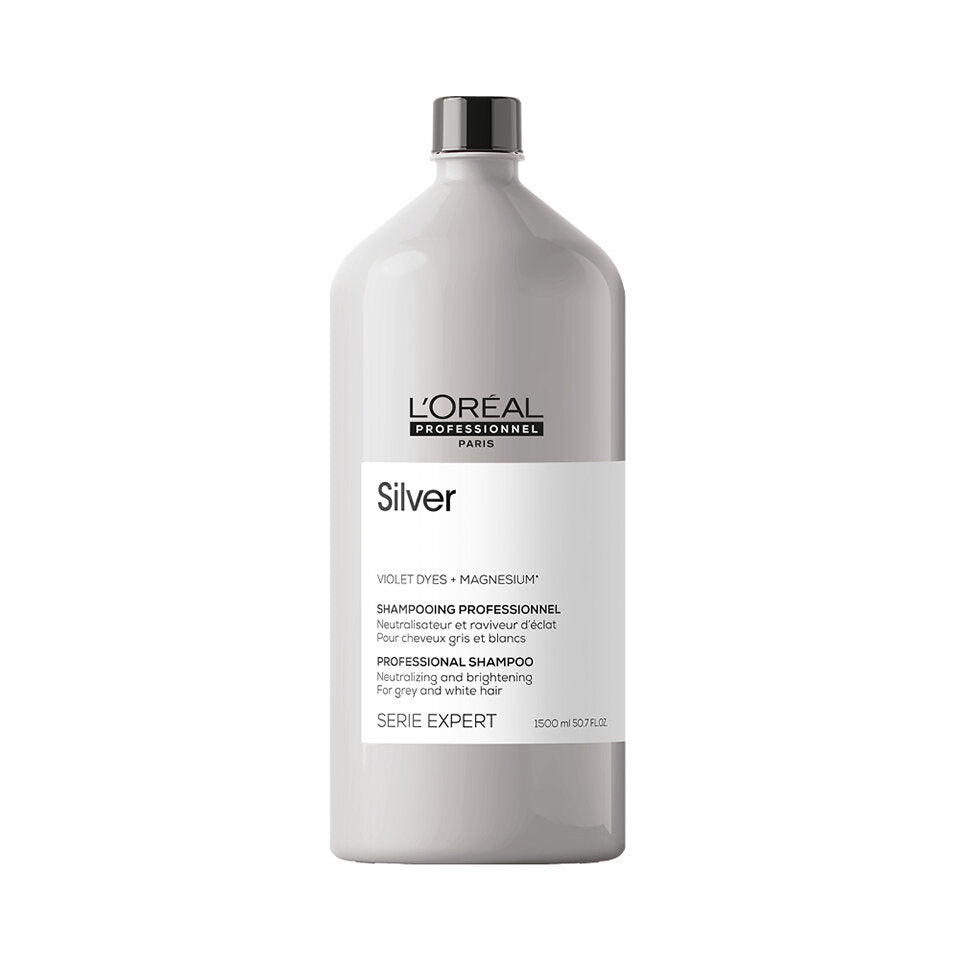 Sampon pentru par carunt sau alb L’Oréal Professionnel Serie Expert Silver 1500ml