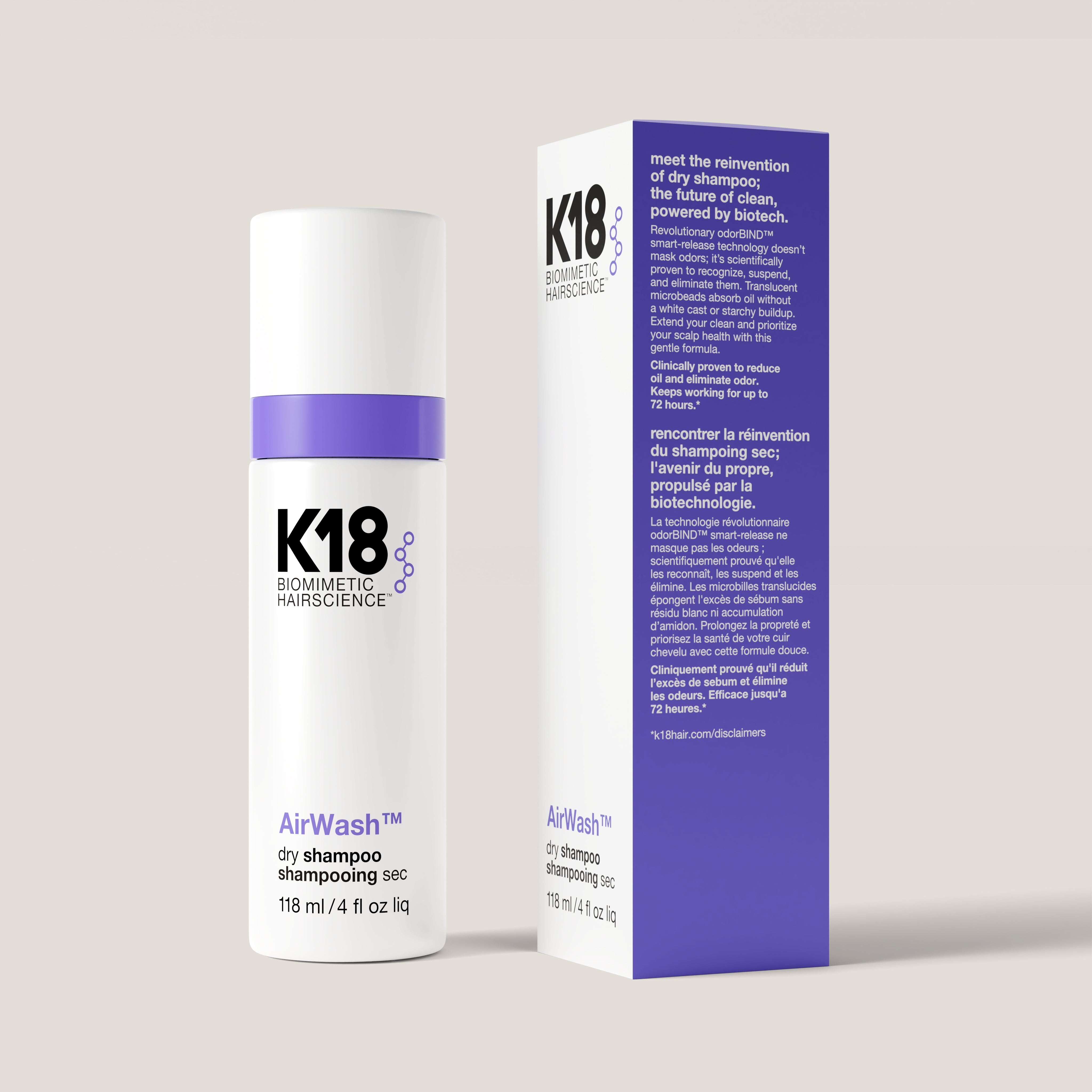 Sampon uscat K18 Airwash non-aerosol 118ml