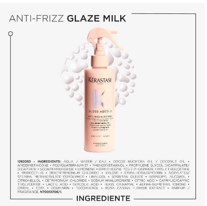 Spray multifunctional Kerastase Gloss Absolu Anti-Frizz Glaze Milk 190ml