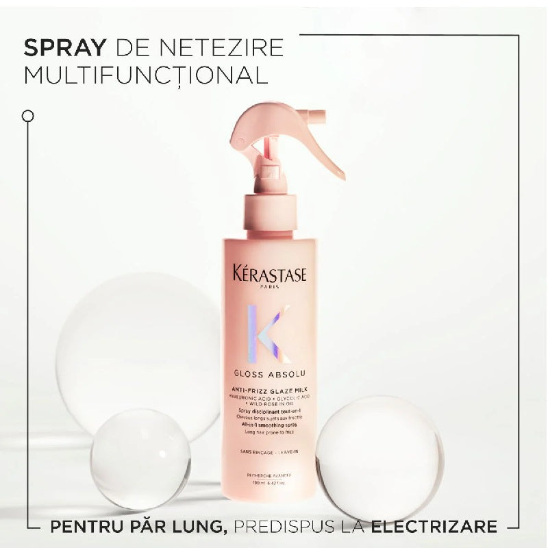 Spray multifunctional Kerastase Gloss Absolu Anti-Frizz Glaze Milk 190ml