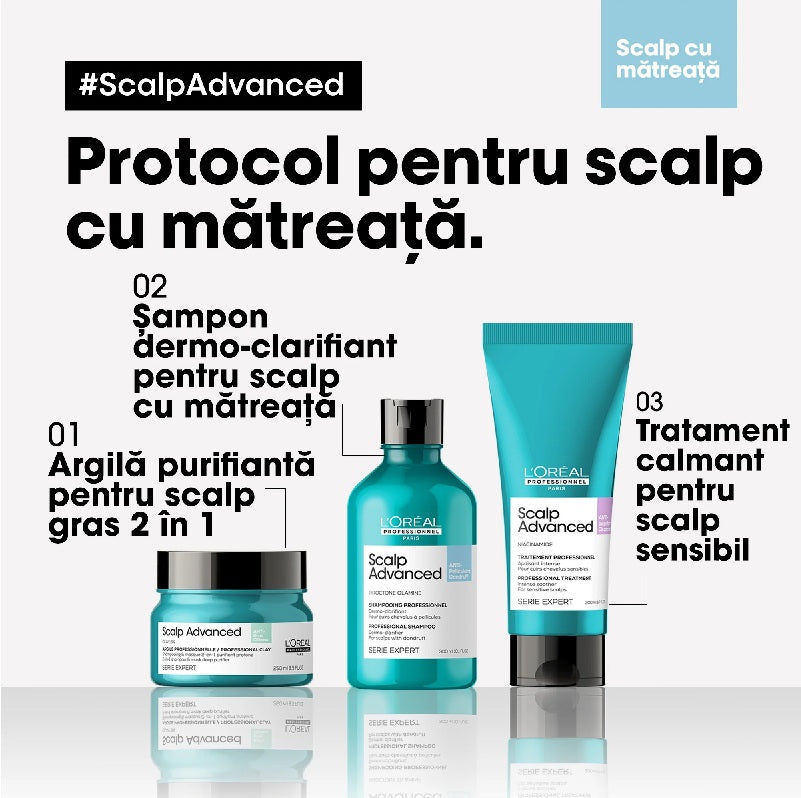 Tratament profesional calmant pentru scalp sensibil L’Oreal Professionnel Scalp Advanced 200ml