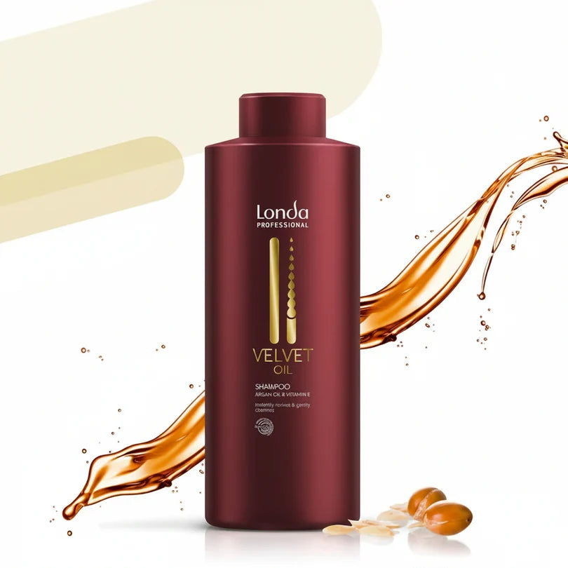 Set Londa Velvet Oil Sampon 1000ml & Masca 750ml - Pachet Hidratant cu Ulei de Argan