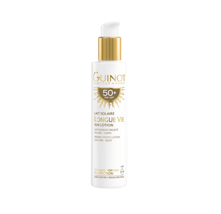 Lotiune de corp cu protectie solara Guinot Longue Vie Lait Solaire SPF50 150ml