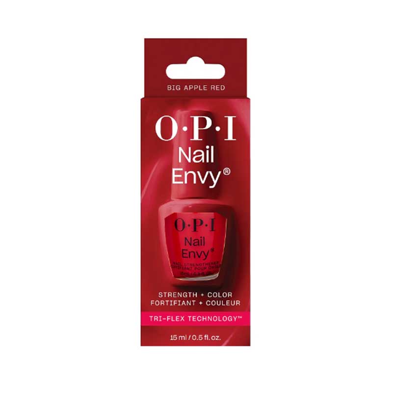 Tratament intarire unghii OPI Nail Envy - Big Apple Red™ 15ml