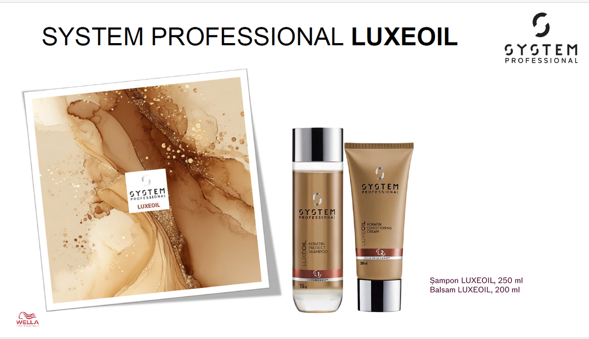 Set System Professional LuxeOil – Șampon 250 ml și Balsam 200 ml