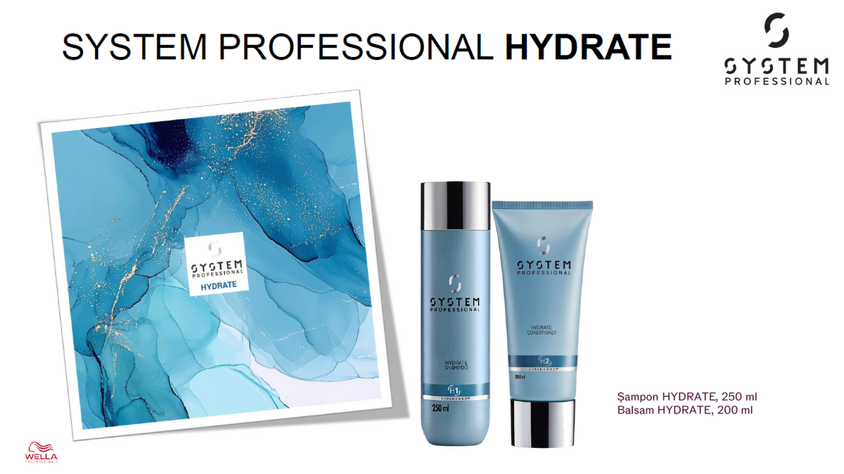 Set System Professional Hydrate – Șampon 250 ml și Balsam 200 ml