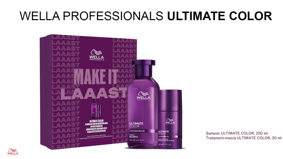 Set Wella Professionals Ultimate Color – Șampon 250 ml și Mască Leave-in 30 ml
