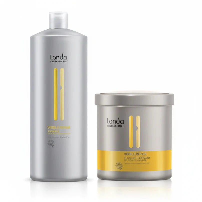 Set Londa Visible Repair Sampoo 1000ml + Treatment 750ml - Sampon si Tratament Reparator