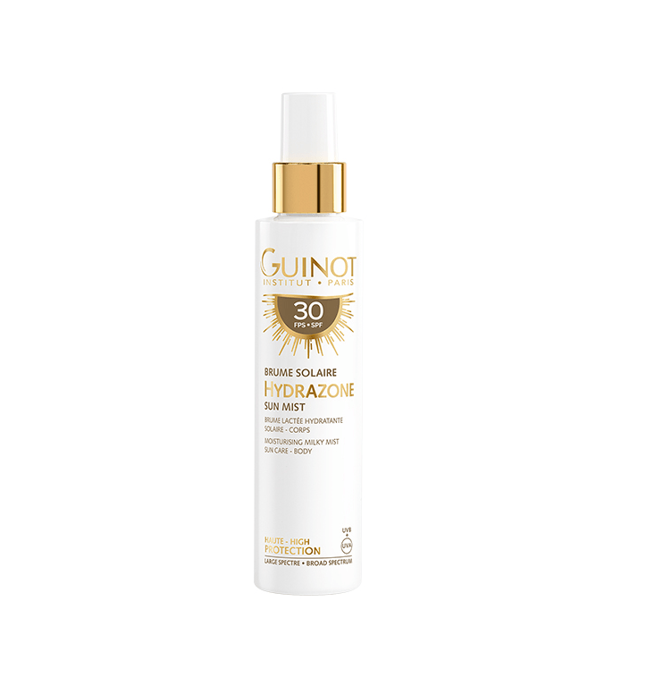 Spray protectie solara corp Guinot Hydrazone Brume Lactee Hydratante Solaire SPF30 150ml