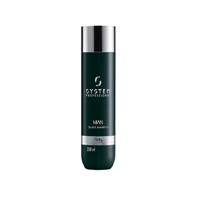Sampon pentru par grizonant System Professional Man Silver Shampoo 250ml