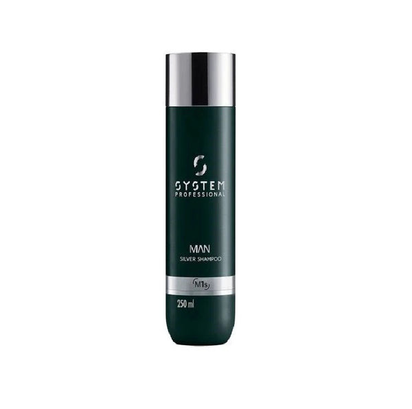 Sampon pentru par grizonant System Professional Man Silver Shampoo 250ml
