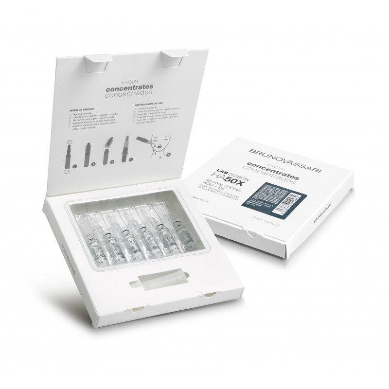 Fiole cu Acid Hialuronic 4D + B5 Bruno Vassari 4D Hyaluronic Acid + B5 6x2ml